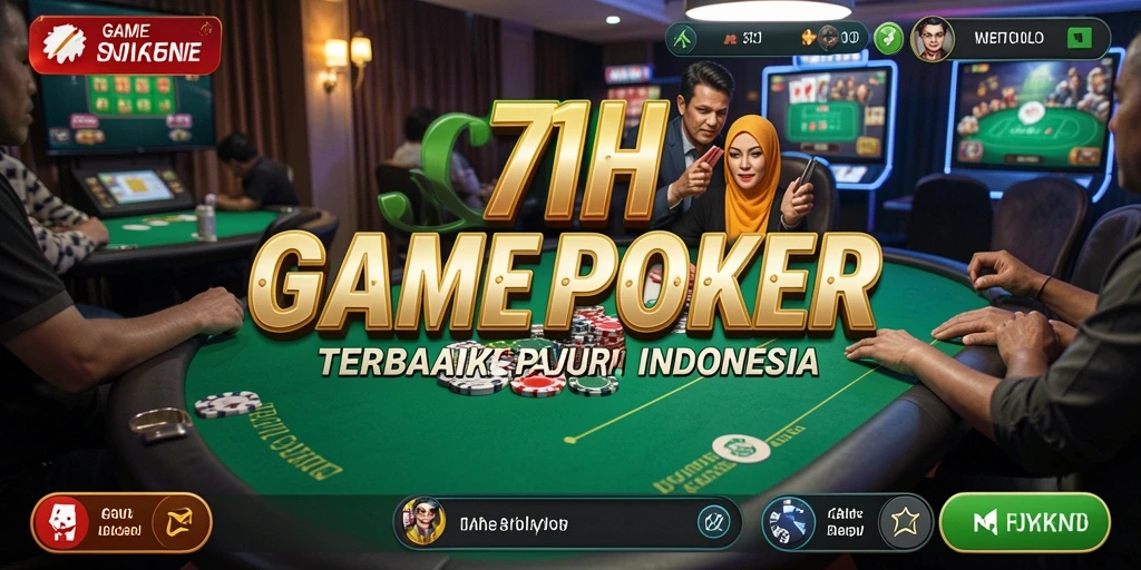 Gameplay mendebarkan dalam aplikasi Poker 71H.