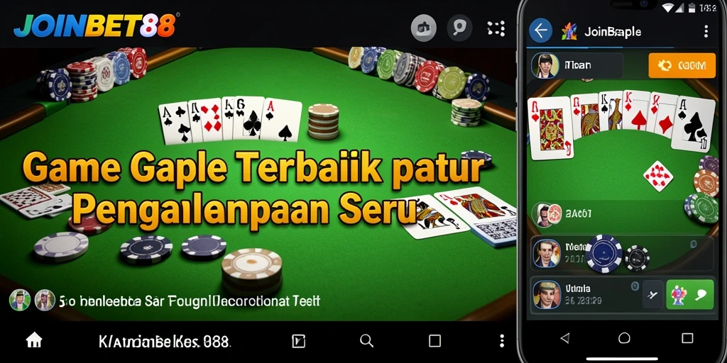 Screenshot gameplay Gaple yang seru dan interaktif.