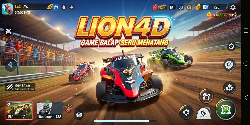 Gameplay seru LION4D dengan balapan yang menegangkan.
