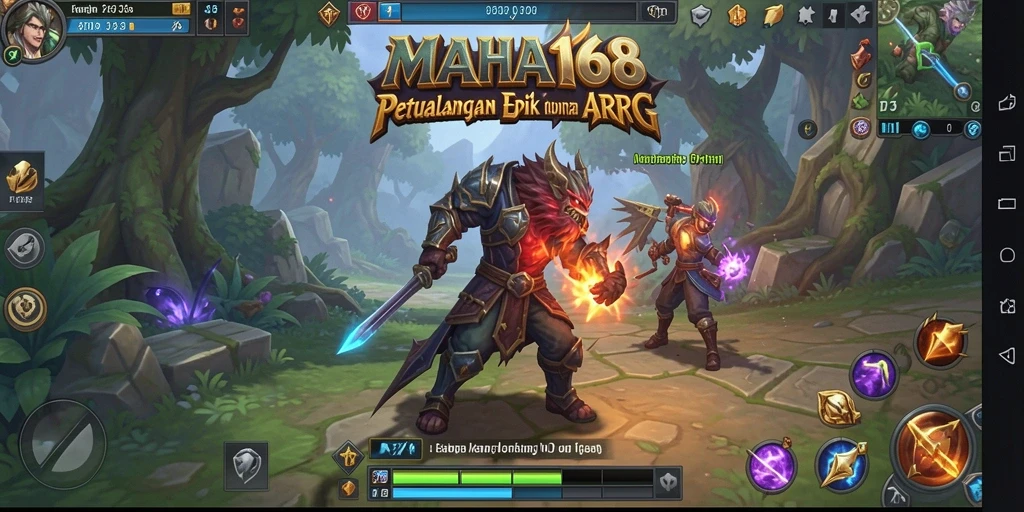 Screenshot gameplay MAHA168 yang menampilkan aksi pertarungan yang mendebarkan.