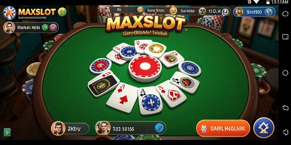 Tampilan gameplay menarik dari MAXSLOT saat bermain Gaple.