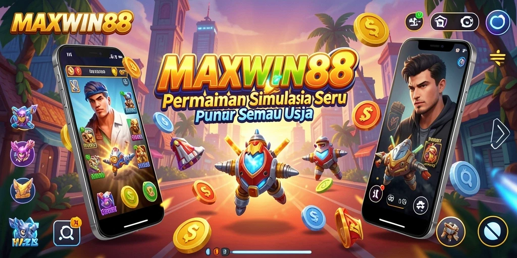 Tampilan utama gameplay MAXWIN88 dengan grafik menarik.