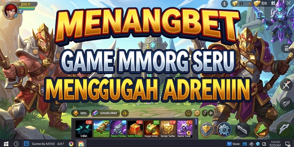 Screenshot MENANGBET menampilkan aksi seru dalam pertempuran epik MMORPG.