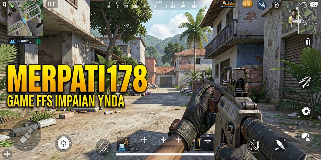 Tampilan aksi mendebarkan dari gameplay MERPATI178 dalam pertempuran FPS.