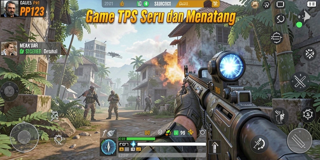 Tampilan menakjubkan dari gameplay PP123 yang penuh aksi.