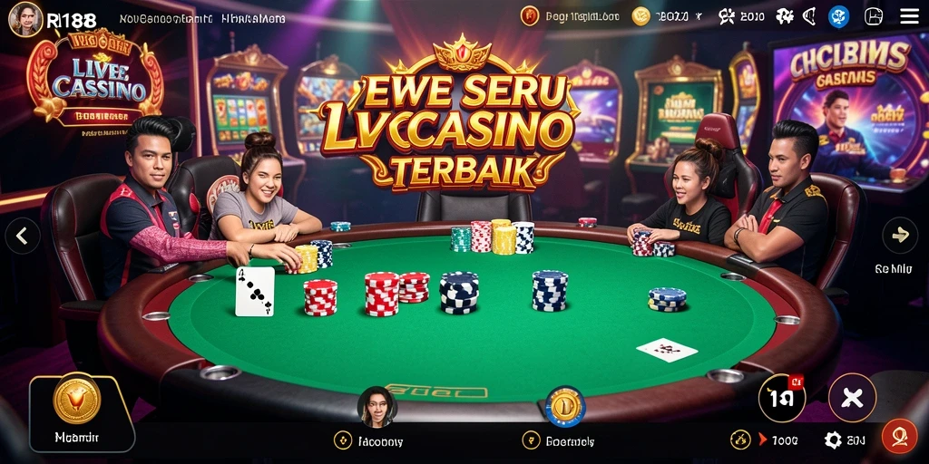 Tampilan menarik dari gameplay Live Casino RI188.