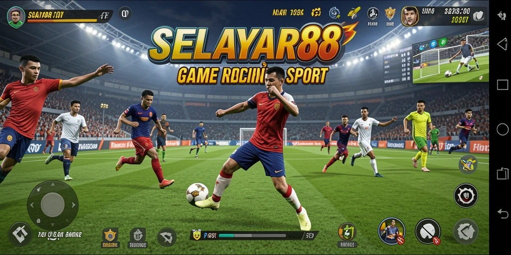 Tampilan gameplay <strong>SELAYAR88</strong> yang menegangkan dan penuh aksi olahraga.