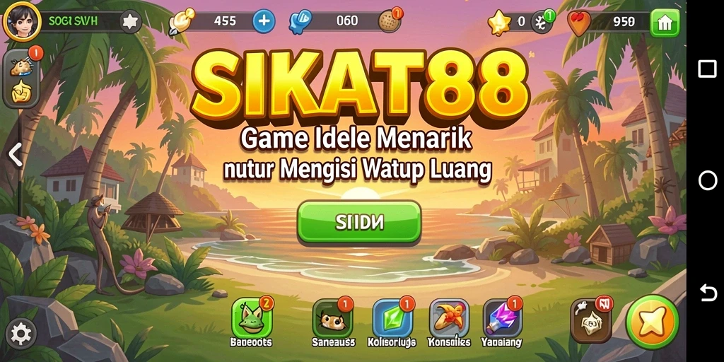 Tampilan gameplay SIKAT88 yang menarik dalam mode Idle.