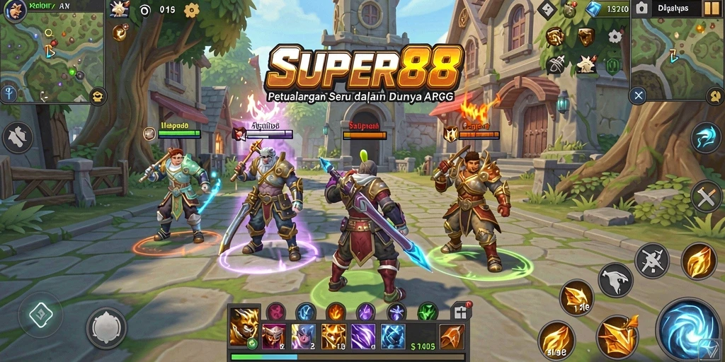 Gameplay mendebarkan dalam <strong>SUPER88</strong> yang penuh aksi ARPG.