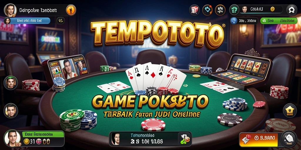 Screenshot gameplay Poker TEMPOTOTO yang seru dan interaktif.