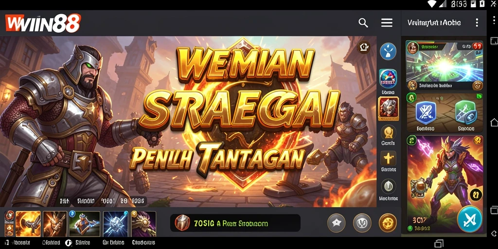 Screenshot gameplay WIN88 menunjukkan aksi strategi yang intens.