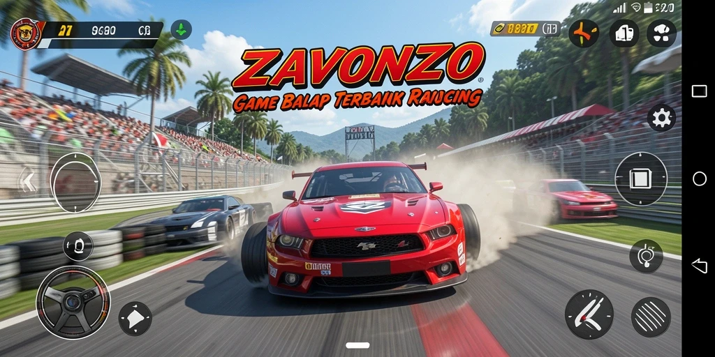 Tampilan menegangkan dari balapan ZAVONZO yang seru.