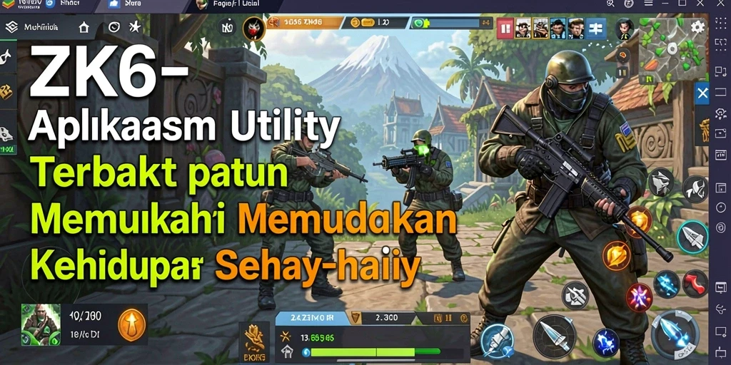 Screenshot utama ZK6 menampilkan antarmuka yang informatif dan mudah digunakan.