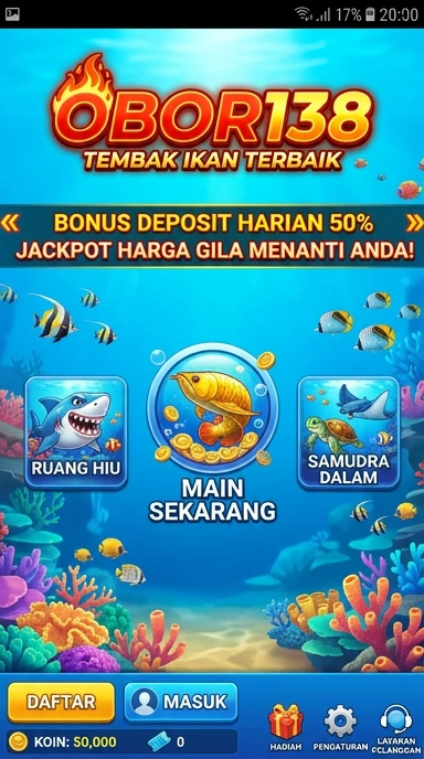 Antarmuka aplikasi obor138 yang sederhana dan intuitif.